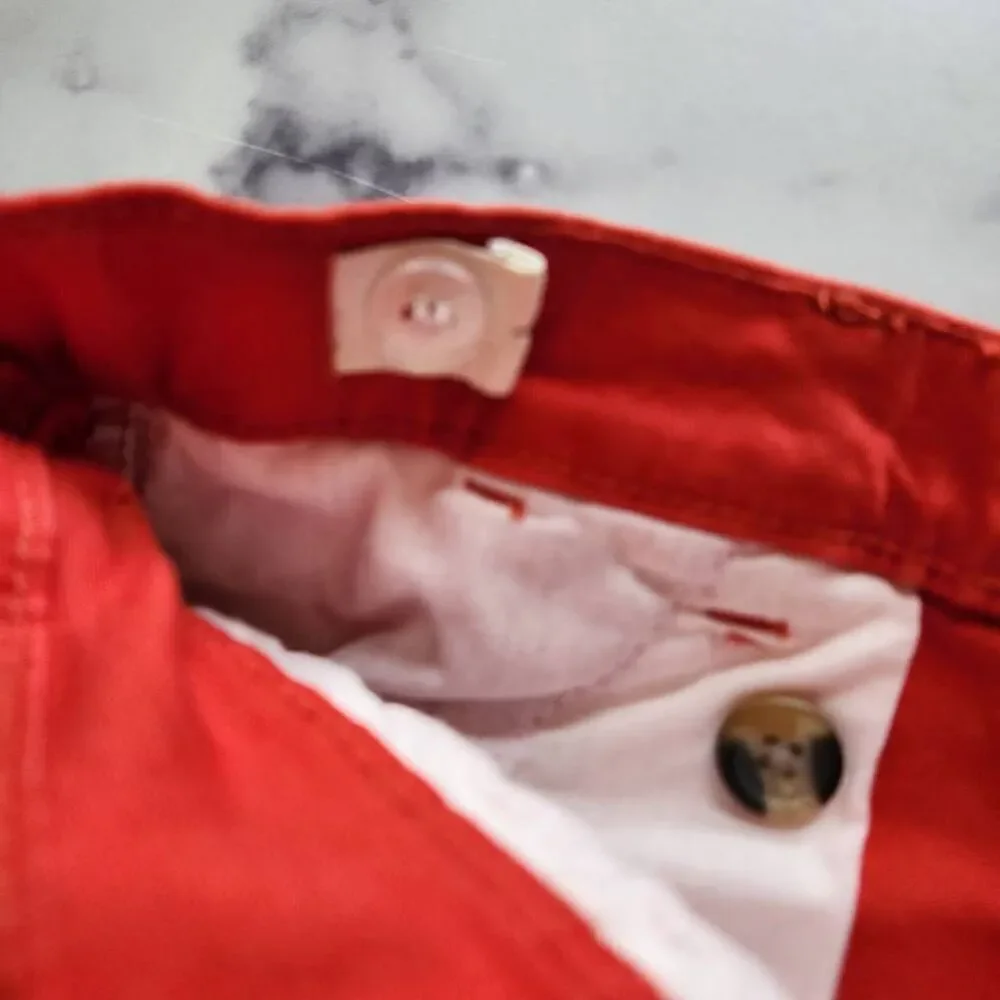 Basic Editions XL 14-16 bright red pants kids boys youth New